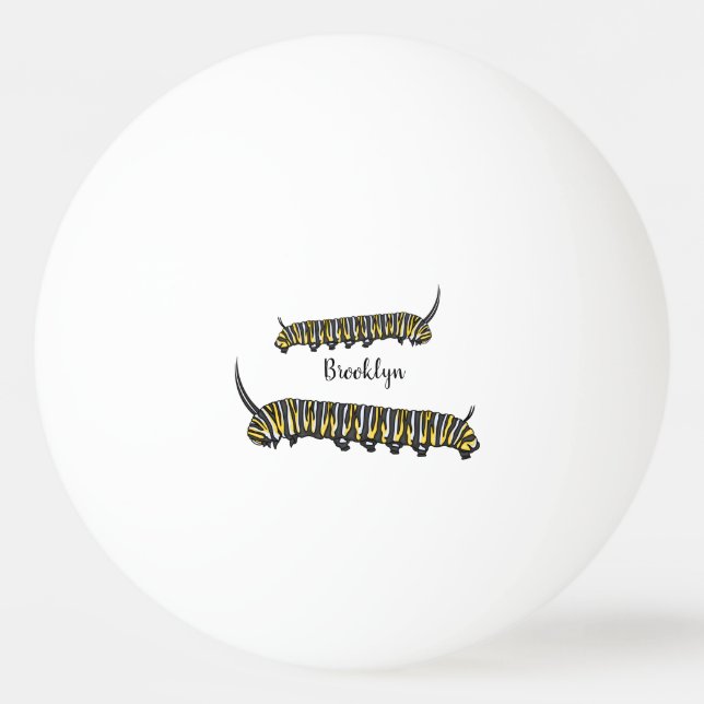 Monarch-tecknad-illustration Pingisboll (Framsidan)