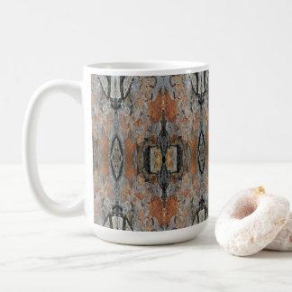 Monarch Träd Bark Mönstrad Kaffemugg