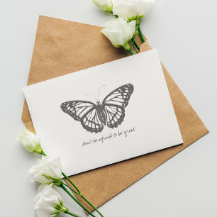Monarch Vintage Watercolor Butterfly Vykort