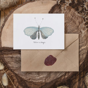 Monarch Vintage Watercolor Butterfly Vykort