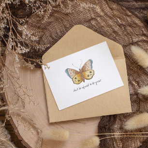 Monarch Vintage Watercolor Butterfly Vykort