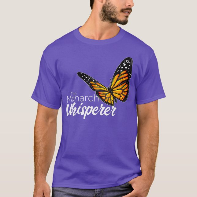 Monarch Whisperer Butterfly Costume för T Shirt (Framsida)