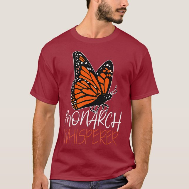 Monarch Whisperer Cute Entomology Älskare Gift T Shirt (Framsida)