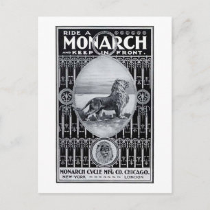 Monarchcykel Vykort