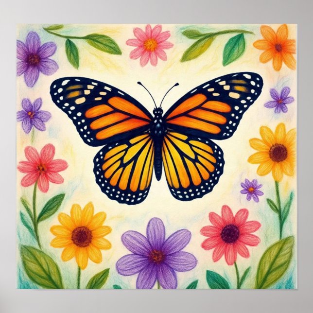 MonarchDaisyGarden Poster (Framsidan)