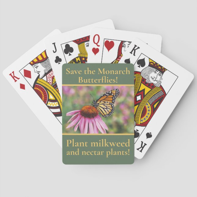 Monarchfjäril spelkort (Baksidan)