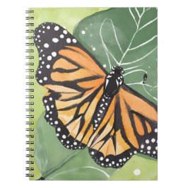 Monarchfjäril | Vacker akvarell Anteckningsbok