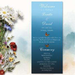 Monarchfjärilar Blå Ombre Program