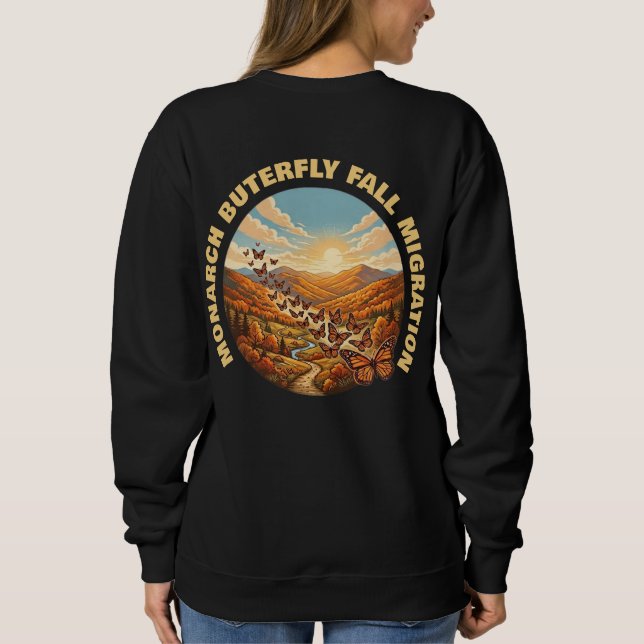 Monarchfjärilens migration t shirt (Baksida)