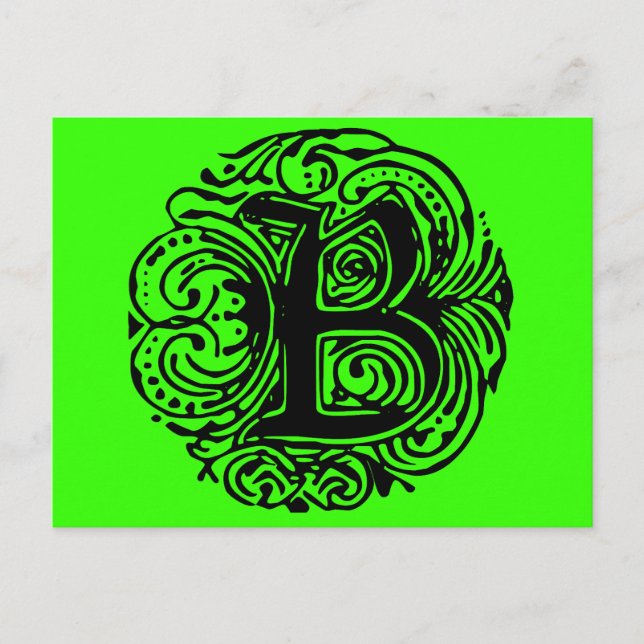 Monarchia Black "B" Vykort (Framsida)