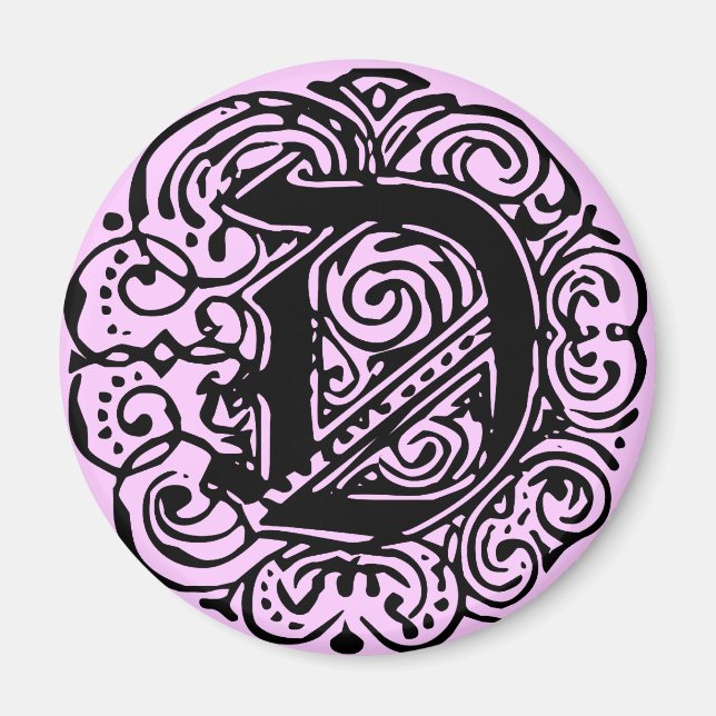 Monarchia Black ’D’ Magnet (Framsidan)