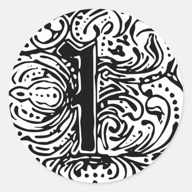 Monarchia "I" Runt Klistermärke (Framsida)