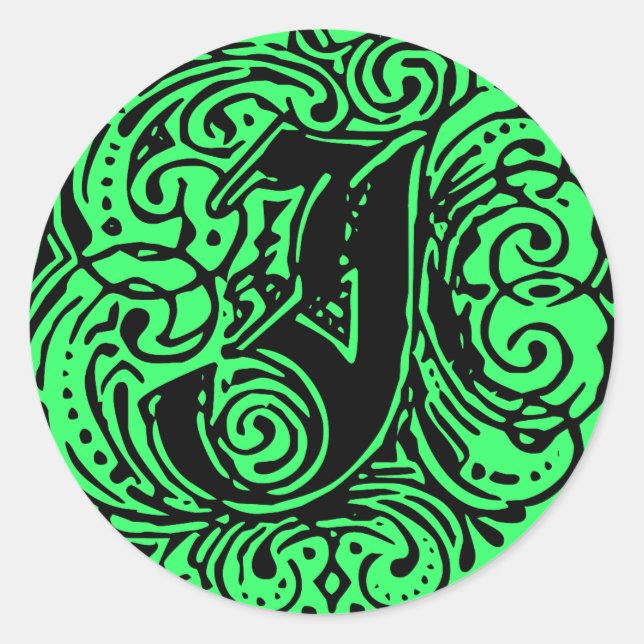 Monarchia ’J’ Runt Klistermärke (Framsida)