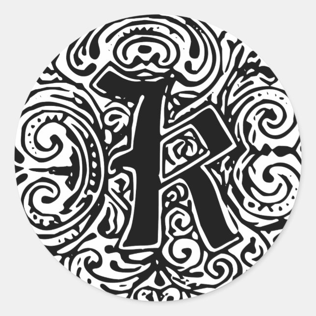 Monarchia ’K’ Runt Klistermärke (Framsida)