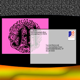 Monarchia ’M’ Finare Vintage Font Postcard Vykort
