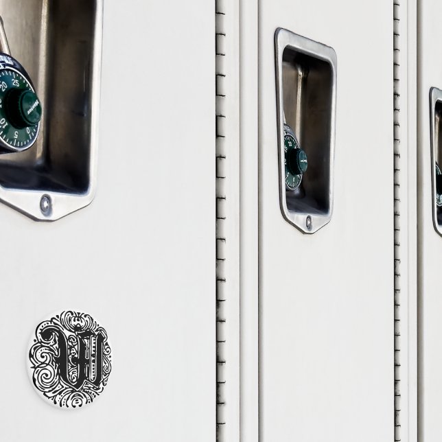 Monarchia Monogram Brev W Initial Alphabet W Magnet (In Situ (Locker))