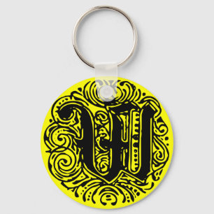Monarchia Monogram Brev W Initial Alphabet W Nyckelring