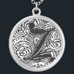 Monarchia ’Z’ Monogram Pendant Necklace Silverpläterat Halsband<br><div class="desc">Monogram-typsnittet finare som heter Monarchia. En text från Victorian vintage stil. Anpassa detta med teckningen eller texten. Överför designen till valfri produkt.</div>