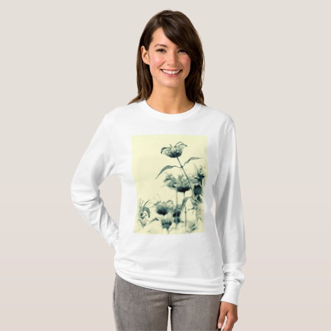 Monarda eller Bee Balm T Shirt (Hel framsida)