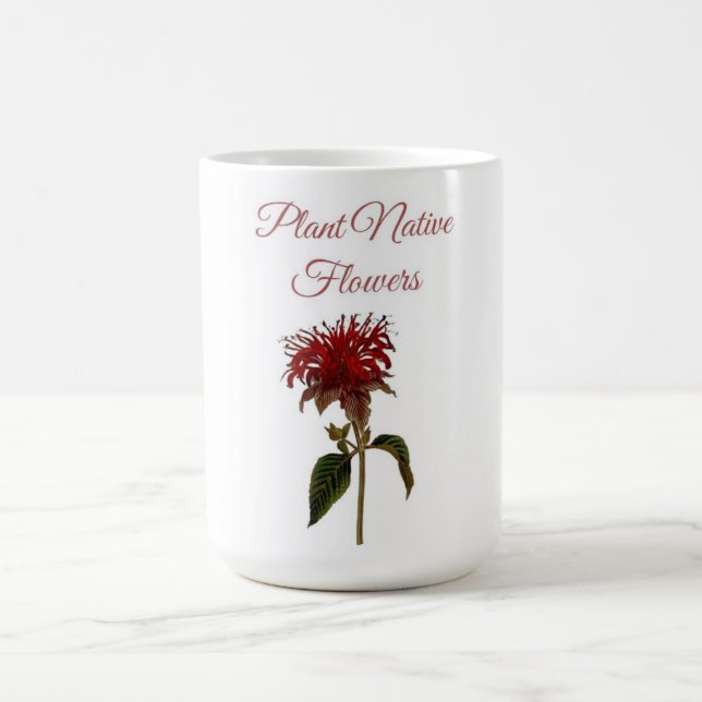 Monarda Växt Inhemska Blommor Kaffemugg (Center)