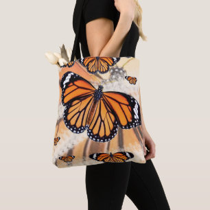 Monark fjäril design på Totebag Tygkasse