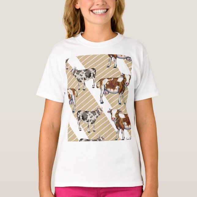 Monark Ko Svart Päls T Shirt (Framsida)