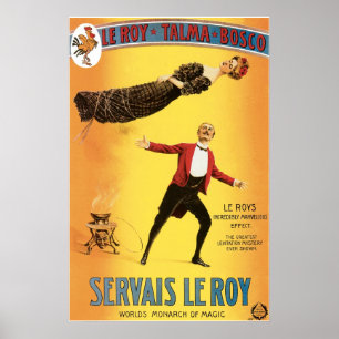 Monarken för Servais Le Roy ~-vintage av magi Poster