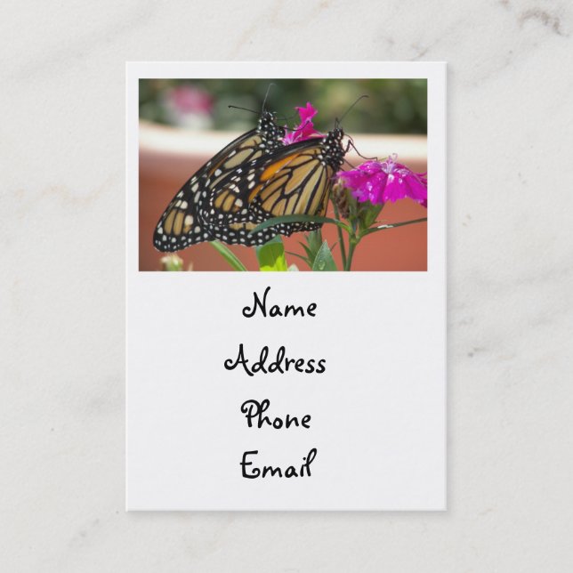 Monarken kopplar samman #1--businesskort visitkort (Framsida)