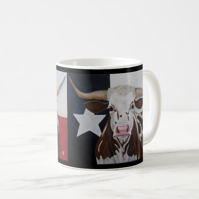 Monarken på Rangeland Målning av Alfred Fox Kaffemugg (Framsida höger)