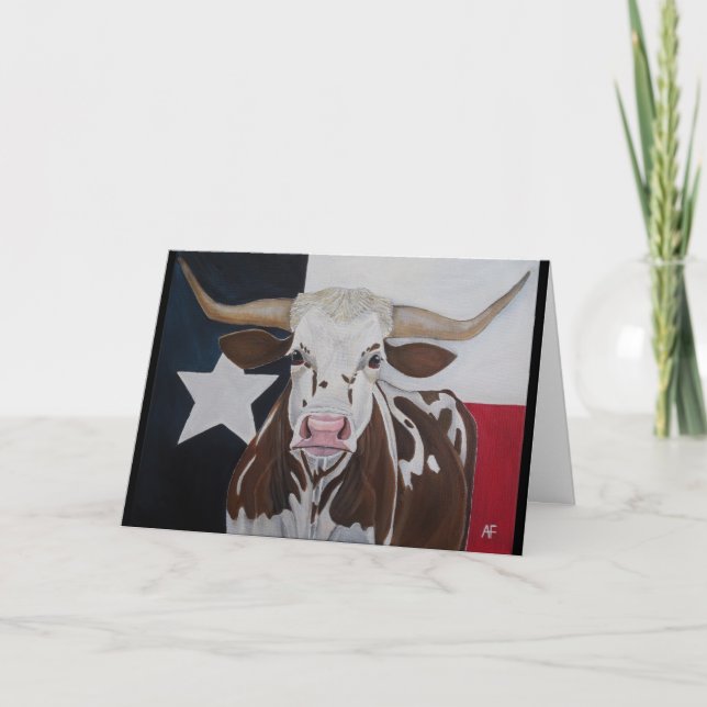 Monarken på Rangeland Målning av Alfred Fox Kort (Framsida)