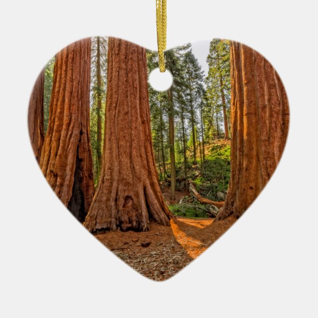 Monarker av skogen julgransprydnad keramik (Framsidan)