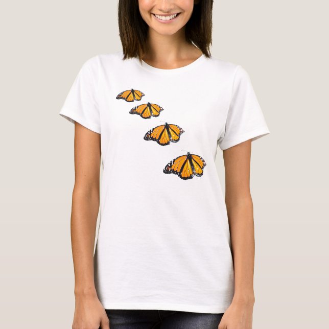 Monarker som flyger T Shirt (Framsida)