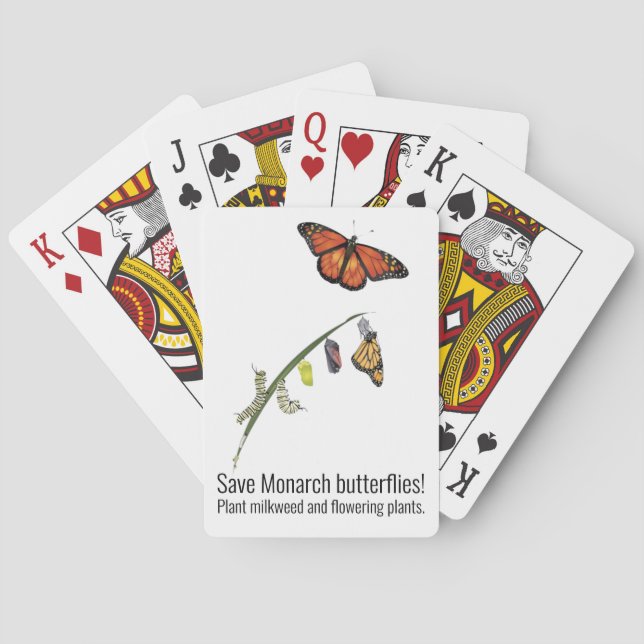 Monarkfjäril Casinokort (Baksidan)