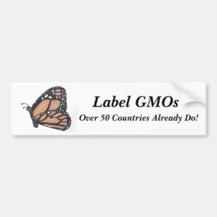 Monarkfjäril "etikett GMOs ", Bildekal