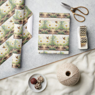 Monarkfjäril levererar post presentpapper