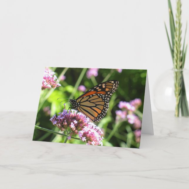 Monarkfjäril Notecard Kort (Framsida)