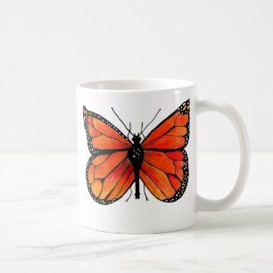 Monarkfjäril på den kaffe-/Teamuggen Kaffemugg