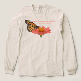 Monarkfjäril på en Zinnia T Shirt