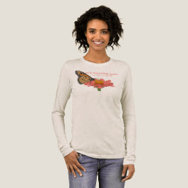 Monarkfjäril på en Zinnia T Shirt