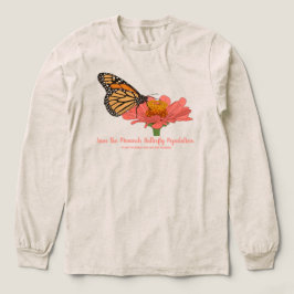 Monarkfjäril på en Zinnia T Shirt