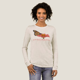 Monarkfjäril på en Zinnia T Shirt