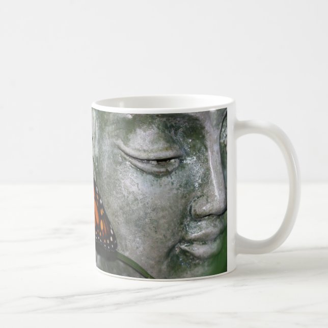 Monarkfjäril på Kwan Yin Kaffemugg (Höger)