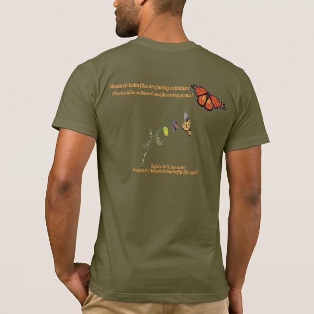 Monarkfjäril T Shirt (Baksida)