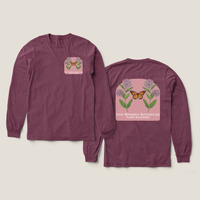 Monarkfjäril T-shirt (Design framsida och baksida)