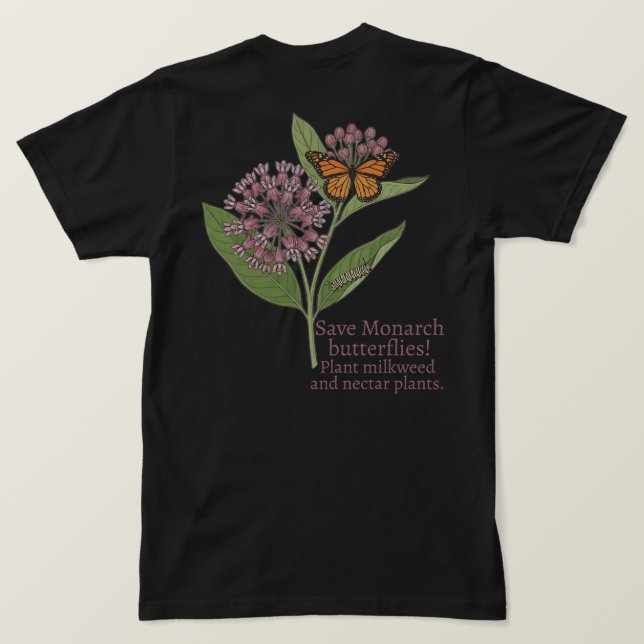 Monarkfjäril T Shirt (Design baksida)