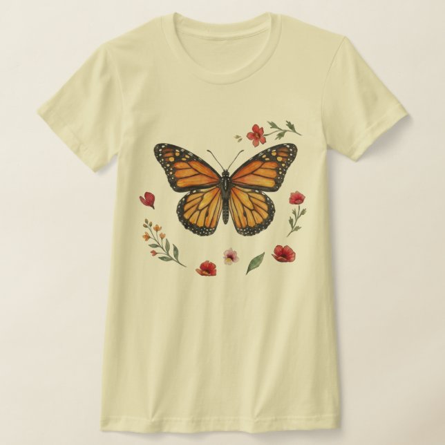 Monarkfjäril T Shirt (Laydown)