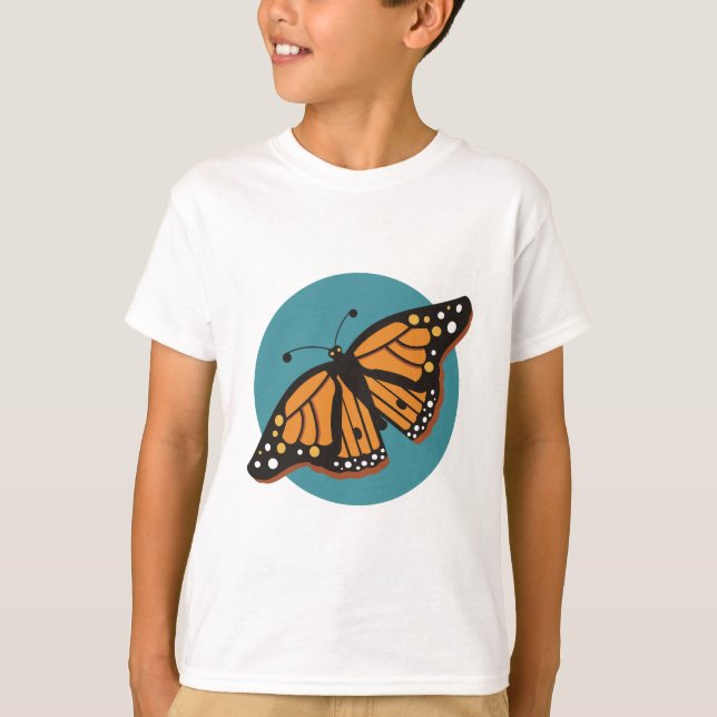 Monarkfjäril Tee Shirt (Framsida)