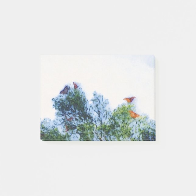 Monarkfjärilar Posta-honom Post-it Block (Framsida)