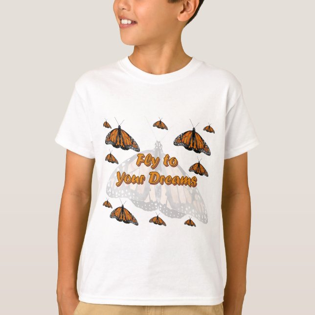Monarkfjärilar T-shirt (Framsida)