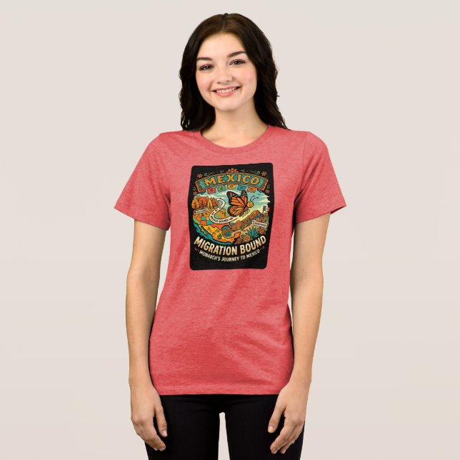 Monarkfjärilens migration t shirt (Framsida Full)